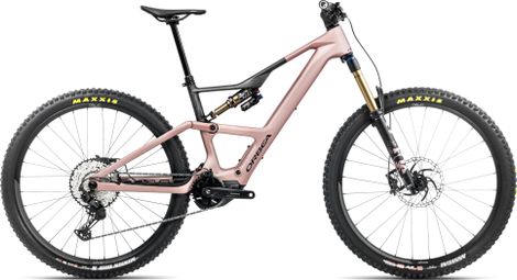 Orbea Rise LT M10 MTB elettrica a sospensione totale Shimano Deore XT/SLX 12S 630 Wh 29'' Desert Rose Carbon Raw Grey 2025