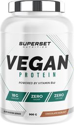 100% Vegan Protein (900g) | Superset Nutrition | Chocolat Noisette |  Protéines Végétales