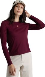 T-shirt randonnée manches longues femme Wander Purple Pourpre