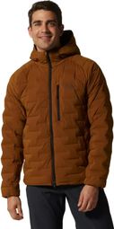 Mountain Hardwear Stretch Down piumino arancione con cappuccio da uomo