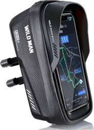 Sacoche de guidon tube vélo 1L étanche EVA+PU