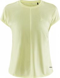 T-Shirt Running Femme Craft Core Charge Jaune