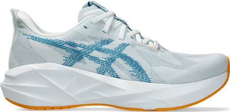 Asics Novablast 5 Running Shoes, White/Blue/Orange, Men's