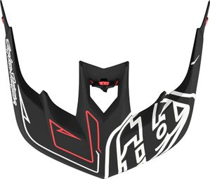 Visière de Rechange pour Casque Troy Lee Designs Stage Noir/Rouge
