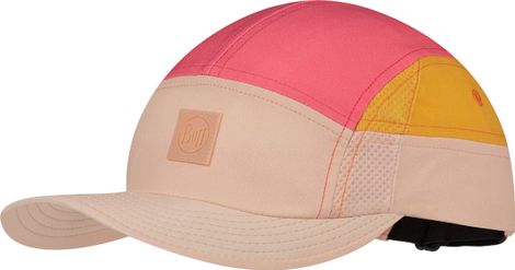 Buff Unisex 5 Panel Go Cap Pink/Beige