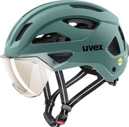 Uvex Stride Visor Mips stadshelm, saliegroen