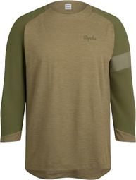 Rapha Trail Merino Brown / Black long sleeve jersey | Alltricks.com
