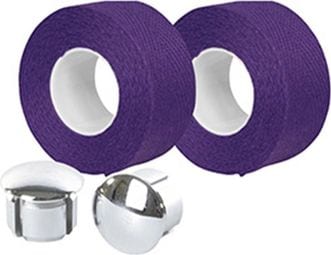 Ruban de guidon Velox tressostar 90 coton violet 20mm x 2 80m (vendu au blister de 2)