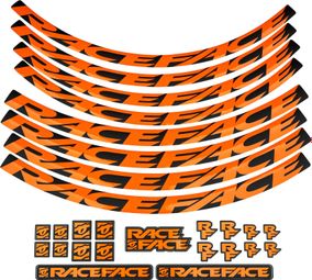 Race Face Wielen Kit Stickers Oranje