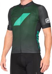 Exceeda Short Sleeve Jersey 100% Turquoise Black