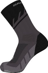 Salomon Speedcross Crew Unisex Sokken Zwart/Grijs