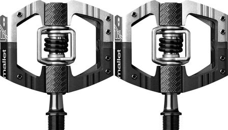 Paar Crankbrothers Mallet Enduro LS Zilver/Zwart automatische pedalen