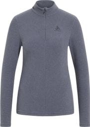 Odlo Women's 1/2 Zip Roy Grey Long Sleeve Jersey