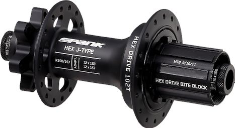 Moyeu Arrière Spank HEX J-Type 102T / R150-157 / 32 Trous Noir