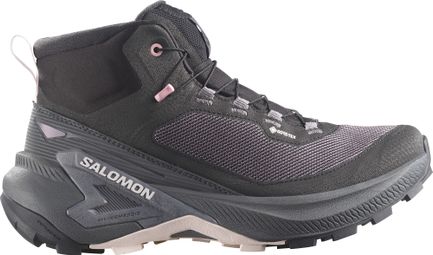 Zapatillas de senderismo Salomon Genesis Mid GTX negro/rosa para mujer