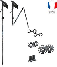 Bâton Grande Randonnée Pliable - FLASHLOCK ALU MK2 - EMERAUDE