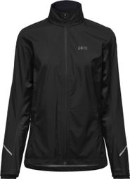 Gore Wear R3 gedeeltelijk Gore-Tex Infinium hardloopjas voor dames Zwart