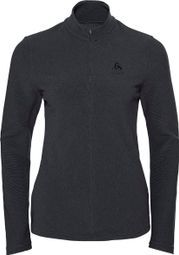 Damen Odlo 1/2 Zip Roy Langarmtrikot Dunkelgrau