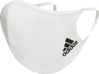 Packung mit 3 Schutzbrillen adidas Face Covers White M / L.