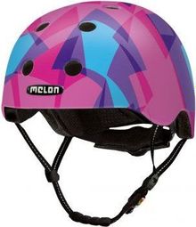 Casque de vélo Urbain - MELON - Mosaïque Rose - ROSE