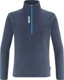 Herenfleece Millet Ubic Lightgrid 1/2 Zip Blauw
