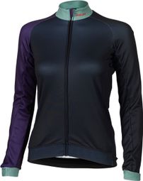 XLC JE-S18 Jersey met lange mouwen Donkerblauw Groen Licht Lila