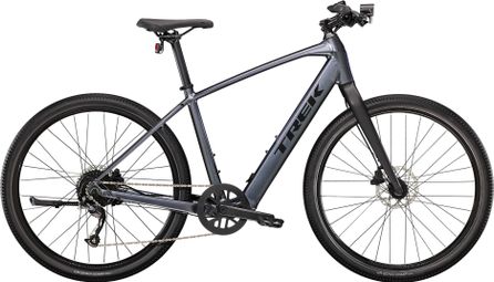 Trek Dual Sport+ 2 Shimano Altus 9V 250 Wh 650 mm Gris 2023 Bicicleta eléctrica de fitness