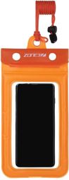 WATERPROOF PHONE POUCH O054 ORANGE/TRANSPARENT