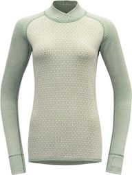 Women's Baselayer Devold Kvitegga Merino 230 Cross Neck White