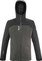 Chaqueta impermeable Mijo Seneca Gore-Tex 2L Negro/Caqui