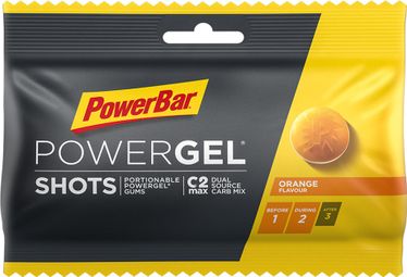 Gommes Energétiques Powerbar Powergel Shots 60gr Orange