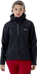 RAB Downpour Plus 2.0 Women's Waterproof Jacket Black