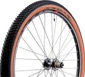 Pneu gravel 27.5x2.10 ts Deli quanta pro anticrevaison 1.3mm noir/marron tan sa-270