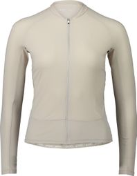 Maillot de manga larga Poc Essential Road Sandstone Beige para mujer