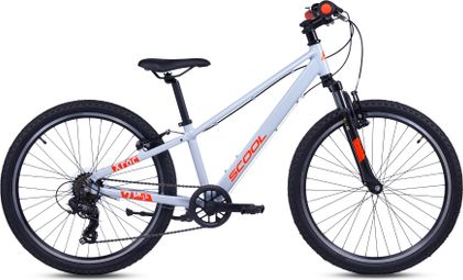 S’COOL Xroc pro  vélo enfant  7 vitesses  Gris/Orange néon