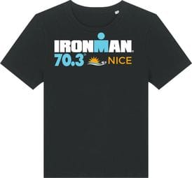 Ironman 70.3 Frankreich Kurzarm T-Shirt Schwarz Damen