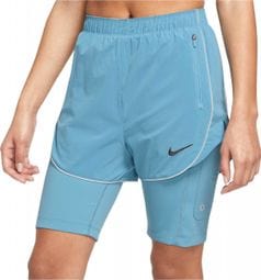 Pantalones cortos 2 en 1 Nike Dri-Fit Run Division Blue para mujer