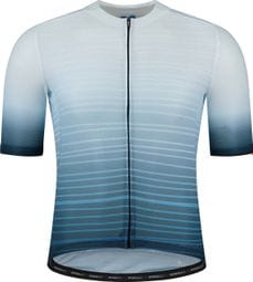 Maillot Manches Courtes Velo Rogelli - Homme - Bleu/Blanc