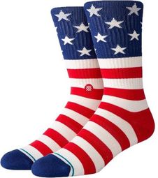Chaussettes Stance The Fourth Crew Rouge Bleu Blanc