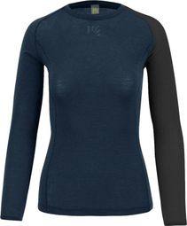 T-shirt manches longues thermique Karpos Dinamico Merino 130 Femme Bleu/Noir