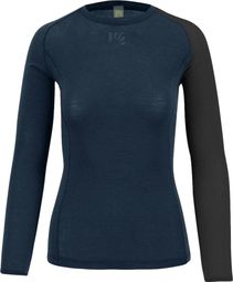 Karpos Dinamico Merino 130 Women's Blue/Black Thermal Long Sleeve Shirt