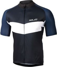 Maillot Manches Courtes XLC JE-S17 Noir Bleu Blanc