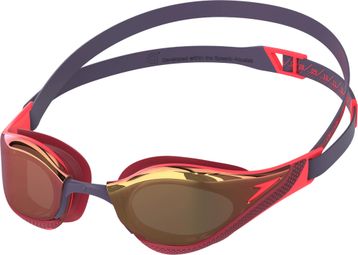 Speedo Fastskin Pure Focus Mirror Black/Red Swimming Goggles