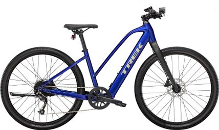 Vélo de Fitness Électrique Trek Dual Sport+ 2 Stagger Shimano Altus 9V 250 Wh 650 mm Bleu