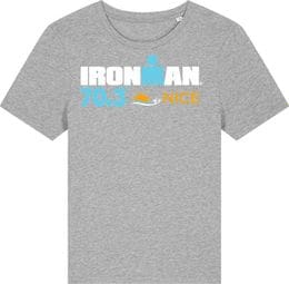 Camiseta de manga corta Ironman 70.3 Francia gris para mujer