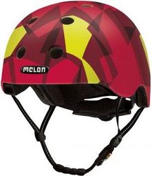 Casque de vélo Urbain - MELON - Mosaïque Rouge - ROUGE