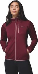 Columbia Essential Hike Grid Vrouwen Fleece Jas Bordeaux