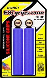 ESI Grips CHUNKY Coppia di Blue 32 millimetri in silicone