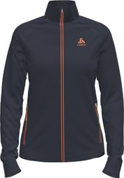 Odlo Women's Full Zip Berra Dark Blue Fleece