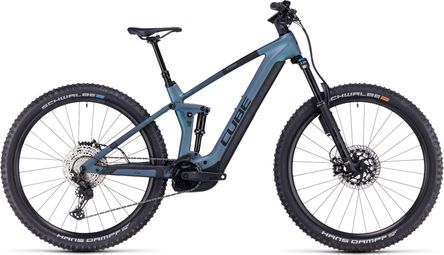Cube Stereo Hybrid 140 HPC ABS 750 Electric Full Suspension MTB Shimano Deore/XT 12S 750 Wh 29'' Smaragd Grey Blue 2023